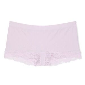 Pink Lace Trim Hipster Panties